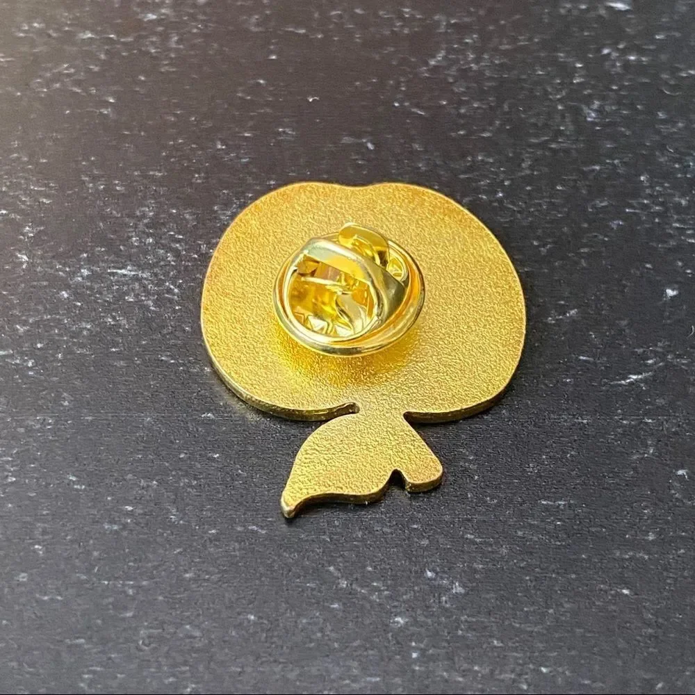 Teacher Red Apple Enamel Pin/ Brooch